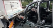 Hafif ticari araç TIR’a arkadan çarptı: 4 ölü 1 yaralı