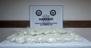 Hakkari'de 45 kilo eroin ele geçirildi