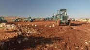 Halep'ten geleceklerin barınacağı kampın yapımına başlandı