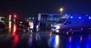 Halk otobüsü ile otomobil çarpıştı: 2’si çocuk 4 yaralı