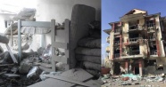 Terörden hasar gören evlerini böyle görüntülediler
