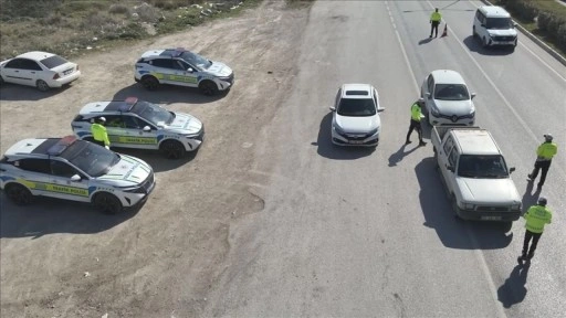 Hatay'da Ramazan Bayramı öncesi dron destekli trafik denetimleri yapıldı