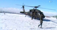 Helikopterler hastalar için havalandı