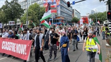 Hollanda ve İsveç'te Filistin'e destek gösterisi düzenlendi