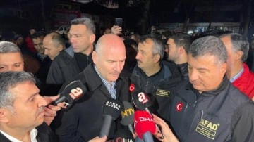 İçişleri Bakanı Soylu: Şu anda herhangi bir can kaybımız söz konusu değil