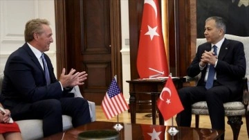 İçişleri Bakanı Yerlikaya, ABD'nin Ankara Büyükelçisi Flake ile bir araya geldi