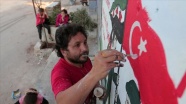 İdlibli grafiti sanatçısından Barış Pınarı Harekatı'na destek