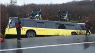 İETT otobüsü şarampole devrildi: 1'i ağır 12 yaralı