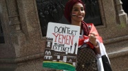 İngiltere&#039;de Yemen protestosu