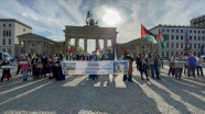 İsrail&#039;in Filistinlilere yönelik saldırıları Berlin&#039;de protesto edildi