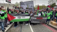 İsrail&#039;in Gazze ve Mescid-i Aksa&#039;ya saldırıları Londra&#039;da protesto ediliyor