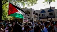İsrail&#039;in Washington Büyükelçiliği önünde Filistin&#039;e destek gösterisi düzenlendi