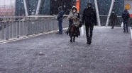 İstanbul&#039;da kar yağışı etkili oldu