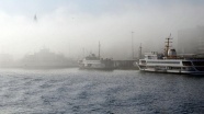 İstanbul'da yoğun sis ulaşımı olumsuz etkiledi