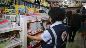 İstanbul'da Ticaret Bakanlığı ekipleri kırtasiye ve okul ürünlerinin fiyatlarını denetledi