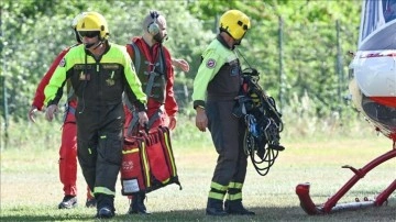 İtalya'da enkazına ulaşılan helikopterdeki 7 kişiden kurtulan olmadı