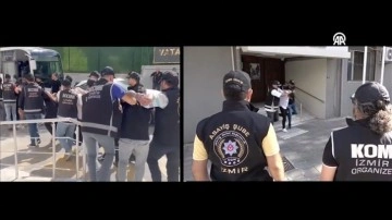 İzmir'de 'Kuyu-19' operasyonunda yakalanan 15 şüpheliden 7'si tutuklandı