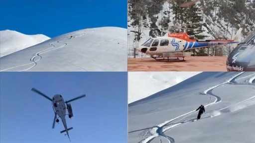 Kaçkar Dağları'nda 'heliski' heyecanı yaşanıyor