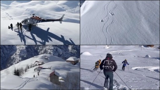 Kaçkar Dağları'ndaki "heliski" etkinliğinde 4. hafta heyecanı yaşanıyor