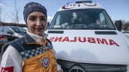 Kadın ambulans şoförü yollara meydan okuyor