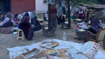 Kadınlar yaptıkları gözlemelerle orman yangınına müdahale edenlere destek oldu