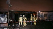 Kağıt toplayıcılarının barındığı konteynerde yangın: 3 ölü