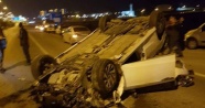 Kahramanmaraş'ta alkollü sürücü takla attı