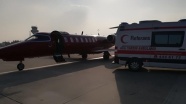 Kalp hastası bebek hava ambulansıyla İstanbul'a nakledildi
