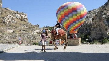 Kapadokya'da 'eyyam-ı bahur' sıcakları bunaltıyor