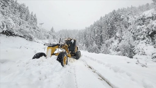 Karadeniz'de karla mücadele çalışmaları devam ediyor