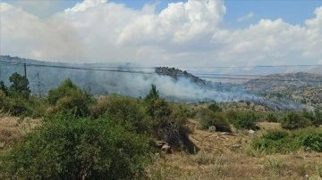 Kayseri'de ormanlık alanda çıkan yangına müdahale ediliyor
