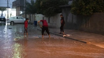 Kerkük'te sağanak yağış hayatı olumsuz etkiledi