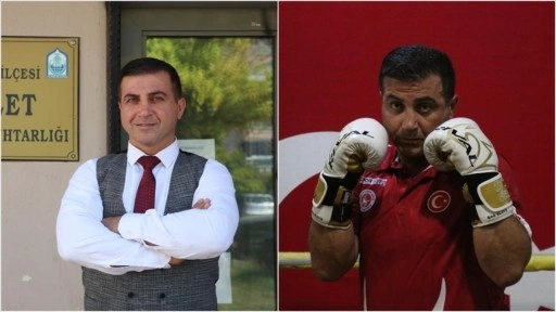 Kick boksçu muhtar gündüz mahallesine hizmet ediyor, akşamları sporcu yetiştiriyor