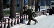 Konya'da fünyeyle patlatılan şüpheli çantadan kıyafet çıktı