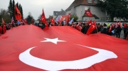 Kopenhag’da Türkiye’ye destek mitingi düzenlendi