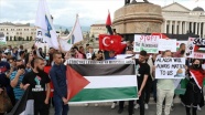 Kuzey Makedonya&#039;da Filistin&#039;e destek gösterisi düzenlendi