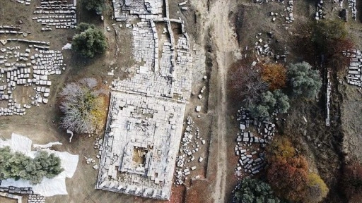 Lagina ve Stratonikeia antik kentleri sonbaharda dronla görüntülendi