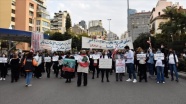 Lübnanlı kadınlar hayat pahalılığını protesto etti