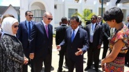Madagaskar Cumhurbaşkanı Erdoğan'ı resmi törenle karşıladı
