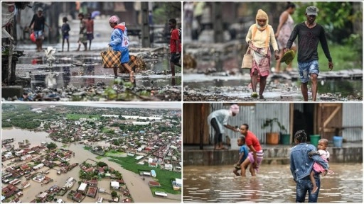 Madagaskar'ın Mahajanga bölgesindeki sağanak yaşamı olumsuz etkiliyor