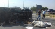 Manavgat’ta otomobil kamyonete çarptı: 7 yaralı