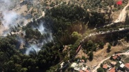 Manisa&#039;da Spil Dağı eteklerinde orman yangını