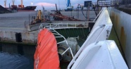 Marmara Denizinde feribotla gemi çarpıştı