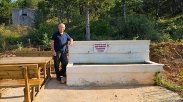 Memleketi Karabük'e vefa borcunu plaka kodu olan 78 çeşme yaptırarak ödemek istiyor