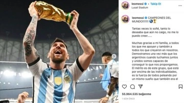 Messi'nin dünya kupası fotoğrafı, rekor kırdı