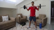 Milli atlet Yavuz Ağralı Kovid-19/ koronavirüs sürecinde olimpiyatlara Bingöl&#39;deki evinde hazırlanıyor