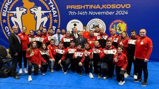 Milli muaythai sporcuları, Avrupa Şampiyonası'nda 14 madalya kazandı