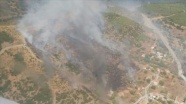 Muğla'da yerleşim yerlerini tehdit eden orman yangını kontrol altına alınmaya çalışılıyor