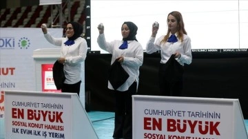 Muş ve Kilis'te "İlk Evim, İlk İş Yerim Projesi"nde yapılacak konutların kuraları çek