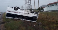 Nevşehir&#039;de minibüs devrildi: Çok sayıda yaralı var